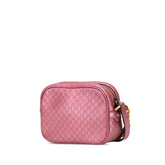 グッチ マイクログッチシマ バンブー ショルダーバッグ 309538 ピンク レザー レディース GUCCI 【中古】
